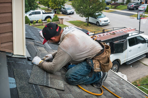 Professional Roofing technician working in Lebanon, NH